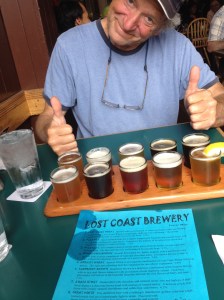 Lost Coast Brew sampler - happy campers