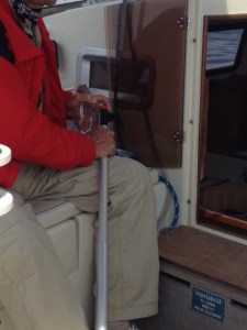 Ralph rigging up our jellyfish catcher