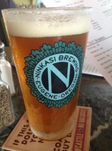 Enjoying Bandon - and an IPA.  