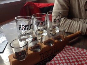 Rogue brewery tasters