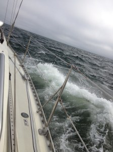 Rough water off the Columbia river entrance