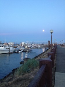 Super moon above Westport