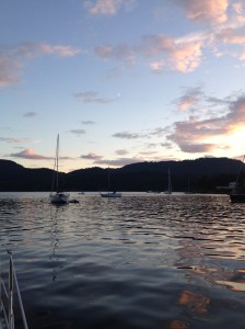 Sunset in Cascade Bay