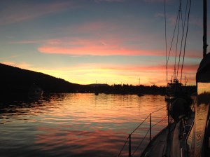 Ralph said to tell you this is one of the uglier sunsets in the islands