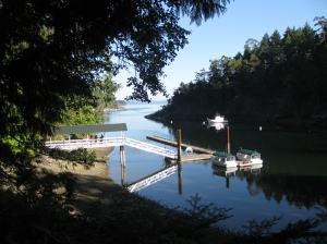 This is the Butchart gardens dinghy dock - we motored over here and entered the gardens this way