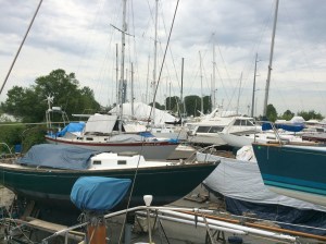 View of the boatyard from Toga