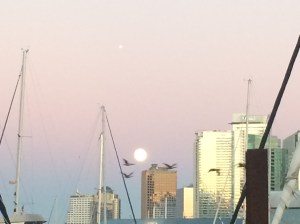 Moonrise over Vancouver