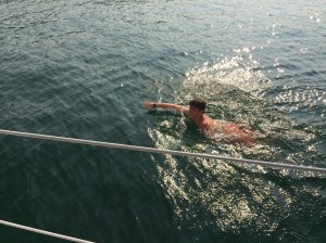 Noah testing out the PNW waters