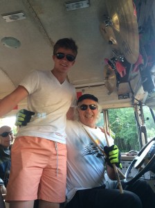 Noah and Tommy Transit, the famous pub bus driver