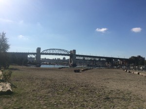 Burrard St Bridge crossing Flase Creek