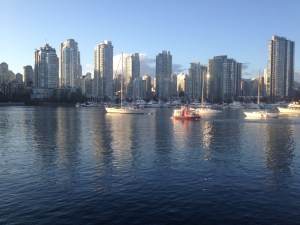 Anchored in Vancouver with lots of activity around us