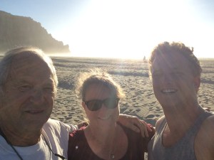 Morro Bay beach with Jacob